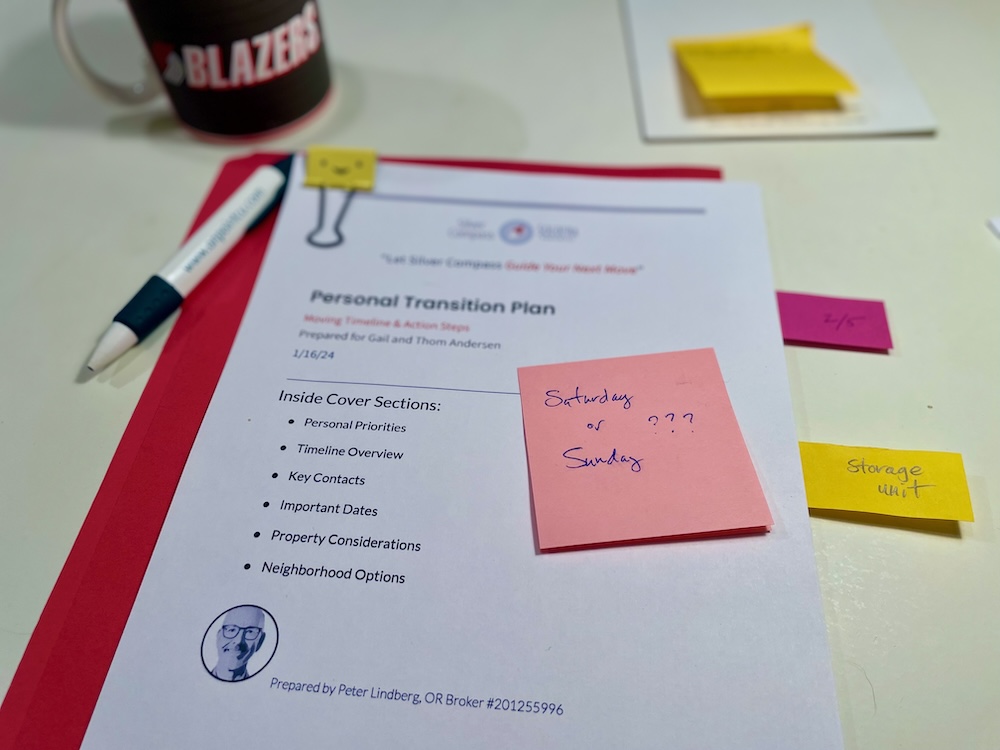 Personal Plan Report on desk