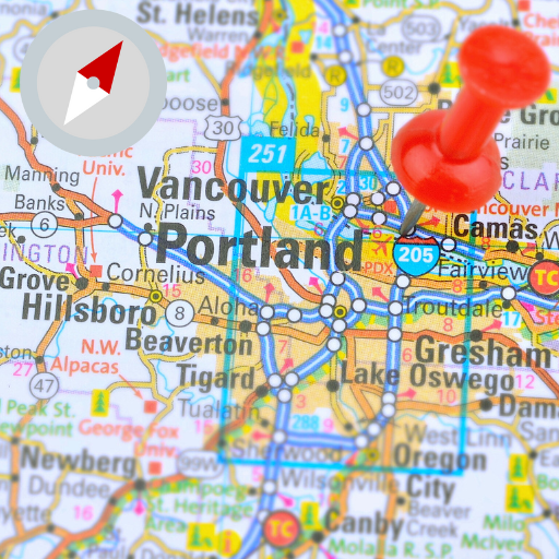 Map of the Portland metro area